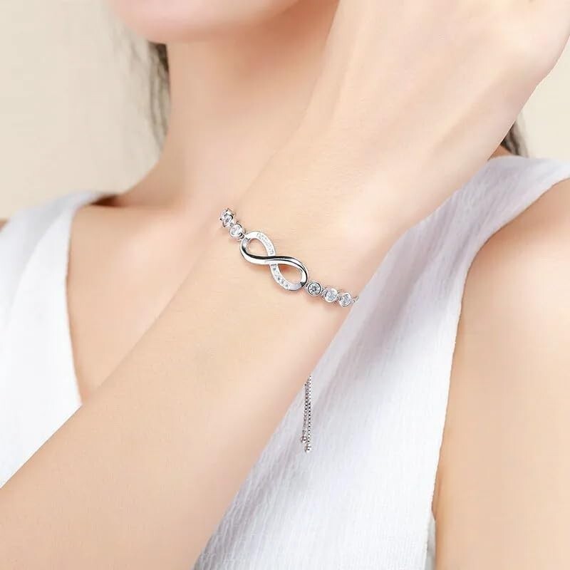 Shield-Maiden Infinity Bracelet for Viking Wife Women Norse Jewelry Always Love