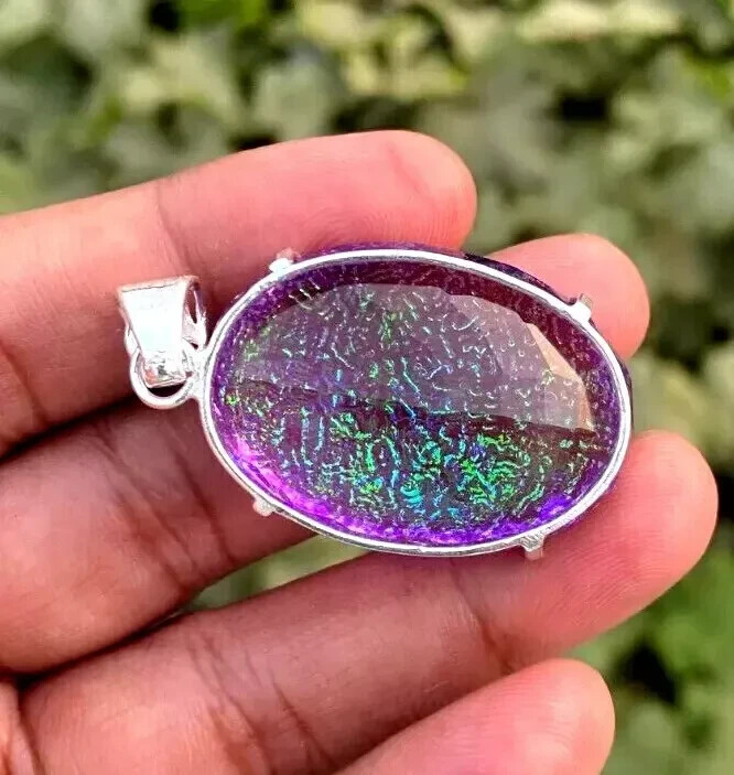 102 Ct Natural Oval Monarch Fire Opal Doublet 925 Solid Silver Pendant Gemstone