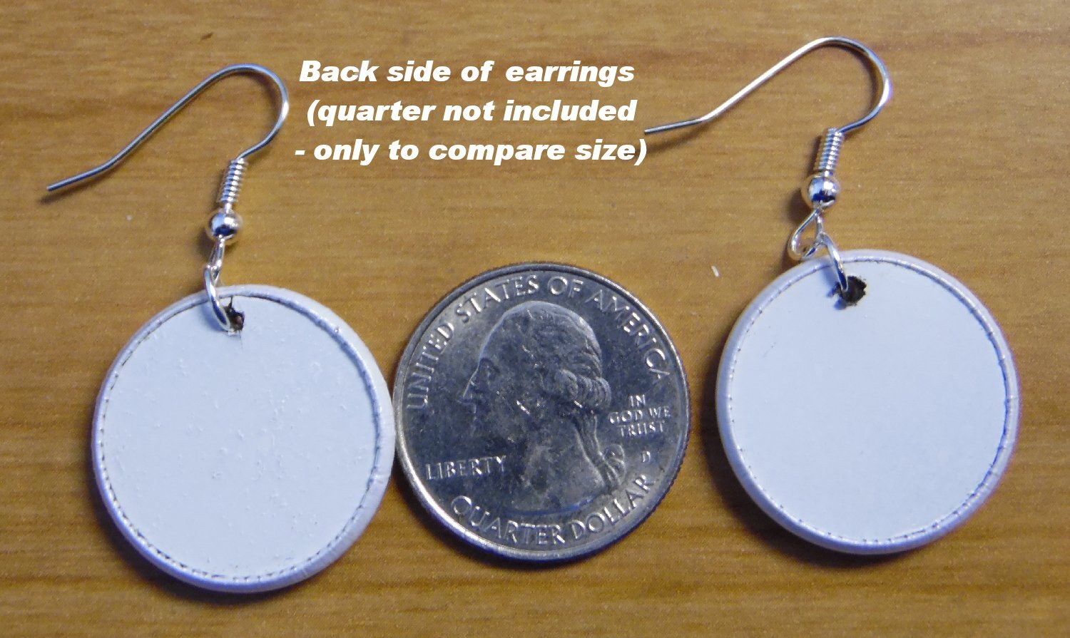 Checkered Flag Auto Racing Button Earrings Jewelry 1″ Dangle MADE IN USA – NEW