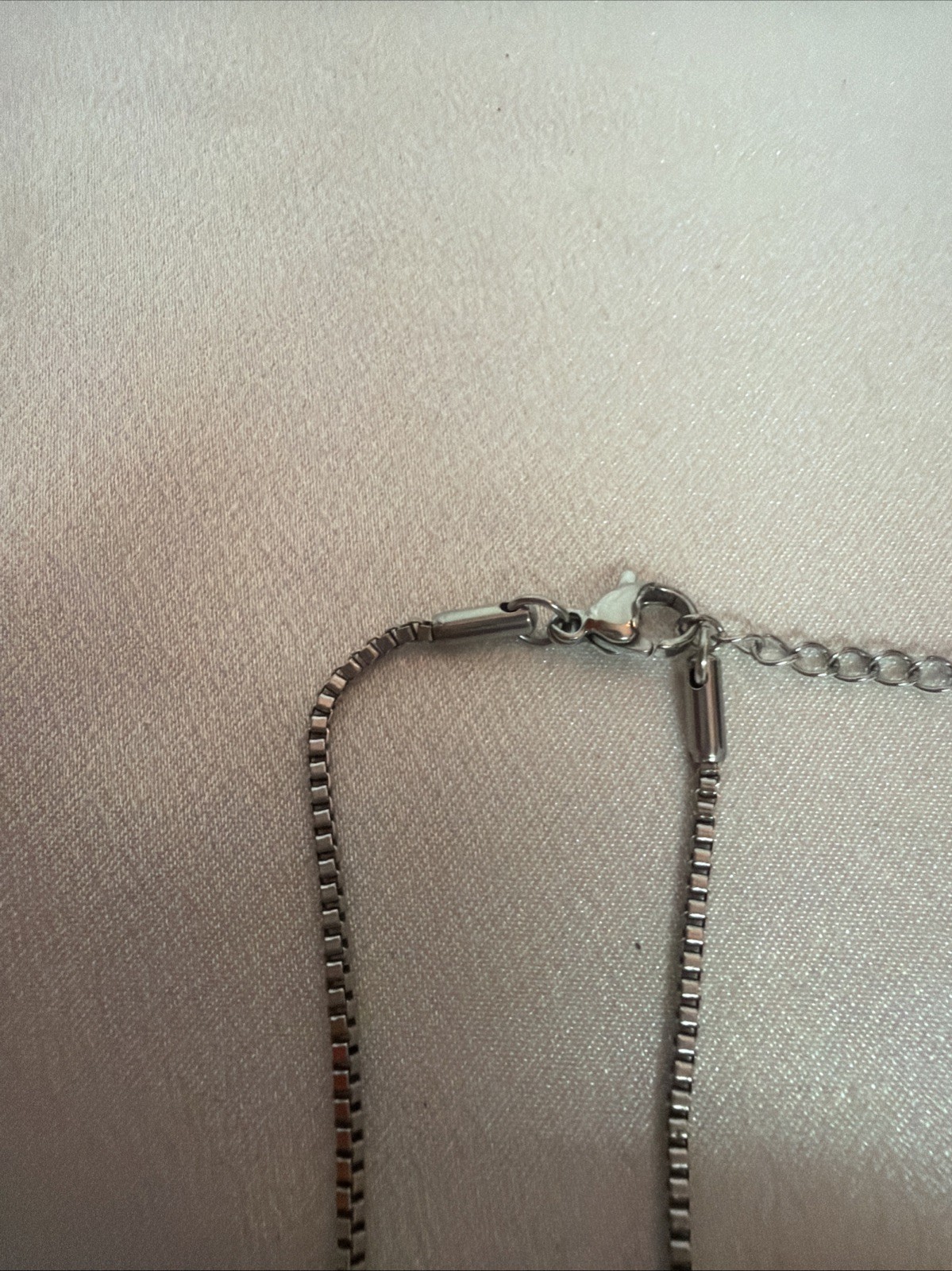 Stainless Steel Silver Colored Chain 18 Inches Long Adjustable