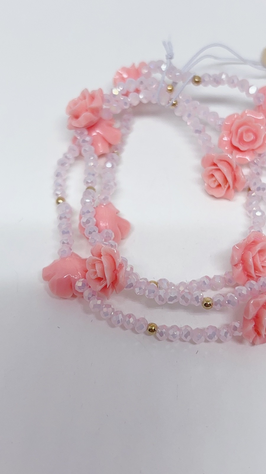 Sparkly Rose Flower Bracelet with Different Colors