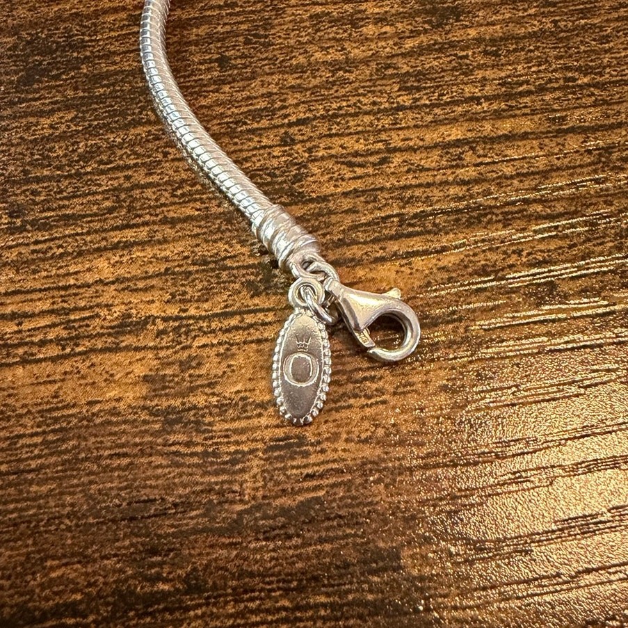 Pandora Snake Chain Lobster Clasp Bracelet, Size 8″