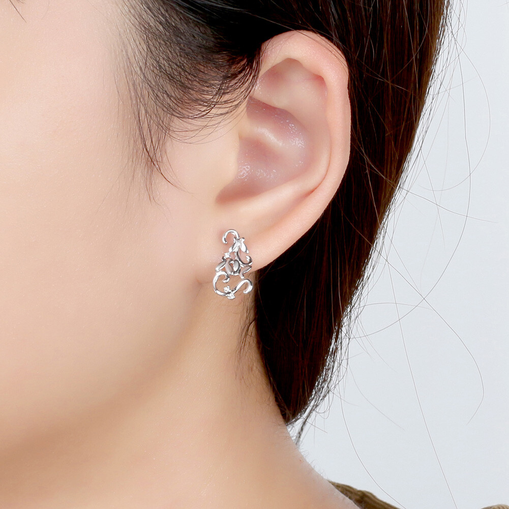 Fairy Butterfly Sterling Silver Stud Earrings for Women Ginger Lyne Collection
