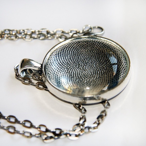 “Proof that Tony Stark has a heart” Iron Man, Avengers glass cab photo necklace