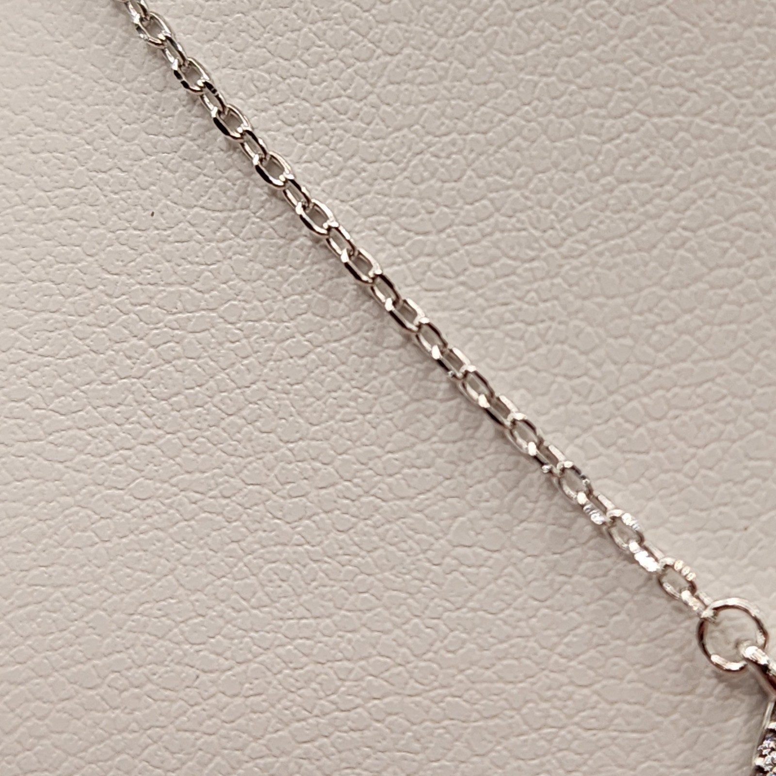 NEW 925 Sterling Silver CZ Clock Pendant Necklace 16″ 2.5″ Extension