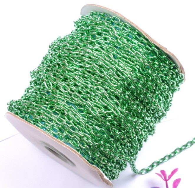 5M gold plated and silver cable openings link iron metal chains and colors