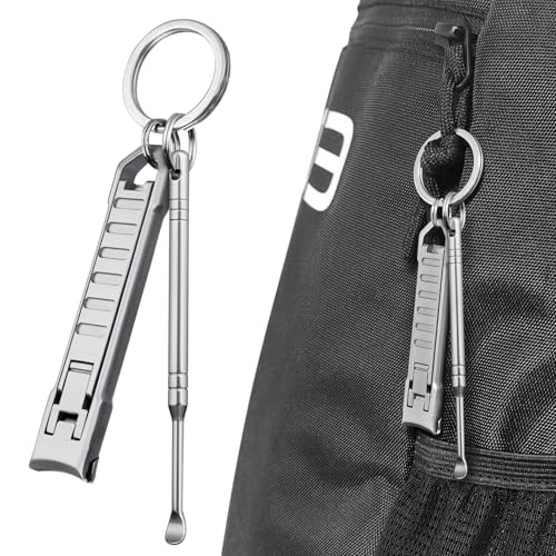 Portable Nail Clippers for Natural Fingernail and Toenails, UItra Thin Set a