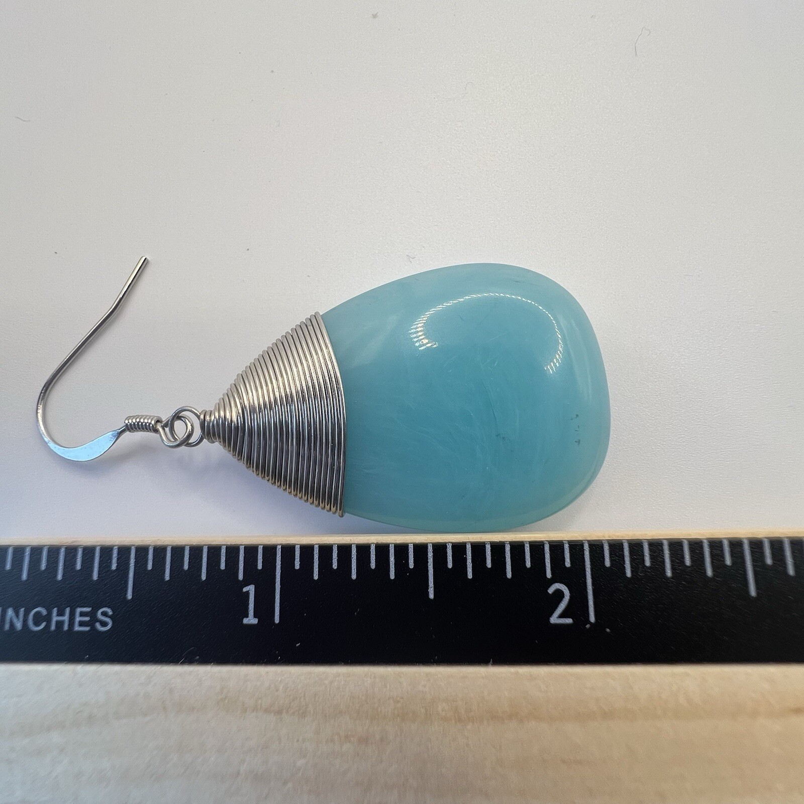 KIM ROGERS Drop/Dangle Stone/Colors Turquoise/Blues Statement Earrings Lot Of 2