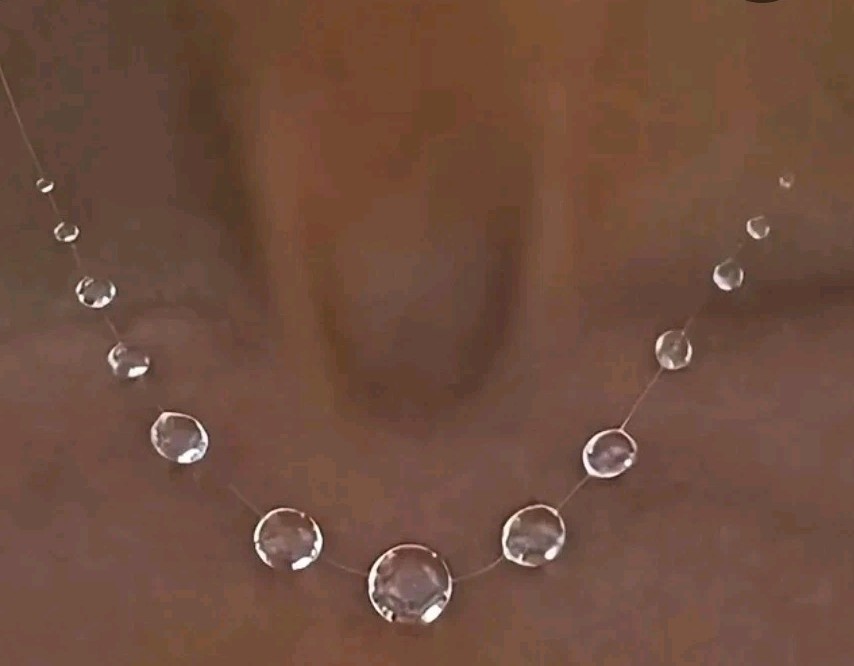 Dew Drop Invisible Beaded Necklace