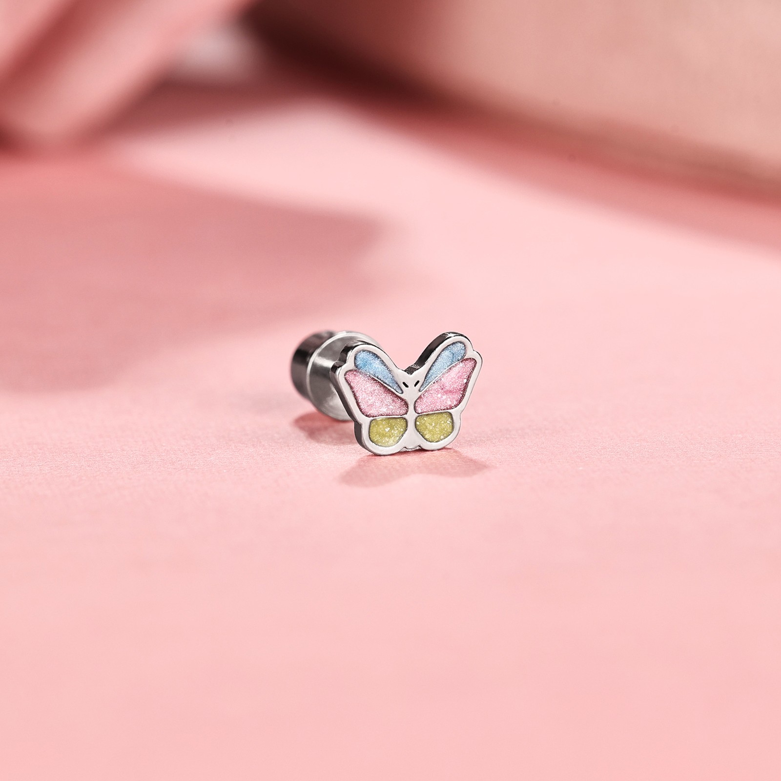1 Pair 20G Stud Earring Stainless Steel Ear Stud Cute Cartilage Piercing Earring