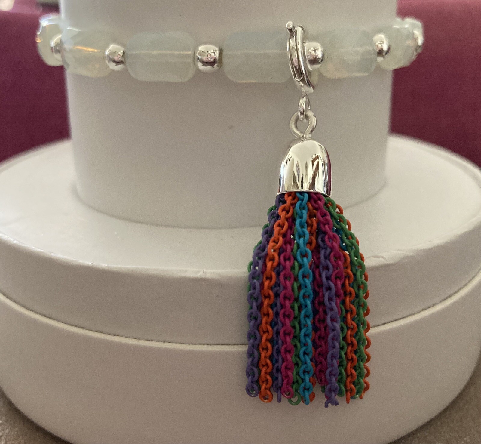 Bomb Party 2024 Spring Stacks Springtime Fiesta with Rainbow 🌈 Metal Tassel