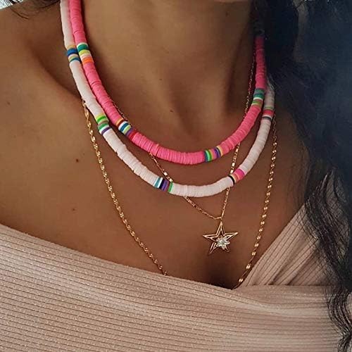 Handcrafted Bohemian Choker – Colorful Vinyl Disc Beads – Perfect for Summer