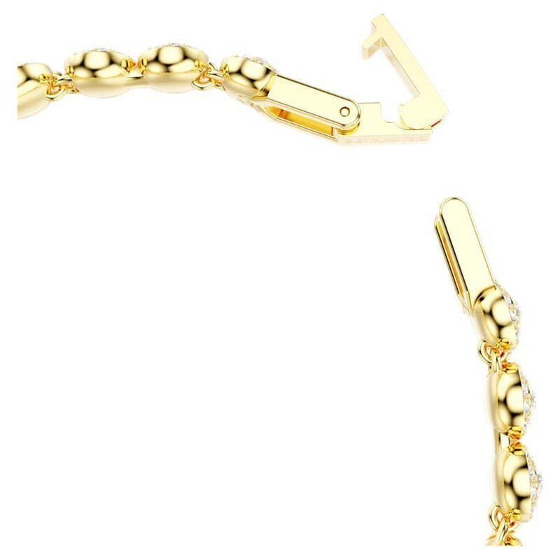Swarovski Una Angelic Set, Necklace & Bracelet, Round Cut, Gold-Tone Plated