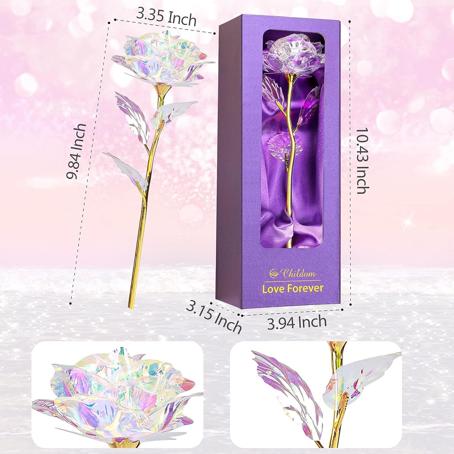 Elegant Floral Gift of Never Withered Rainbow Roses – Symbol of Love and Beauty