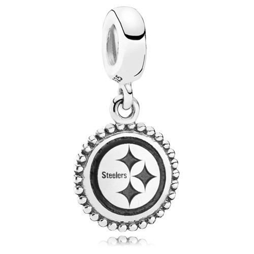 Pandora Sterling Engraved Pittsburgh Steelers NFL Dangle USB791169-G125