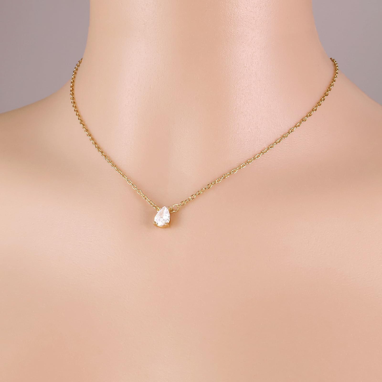 14K Gold Plated Delicate Chain Necklace for Women, Universal size, Gold-5