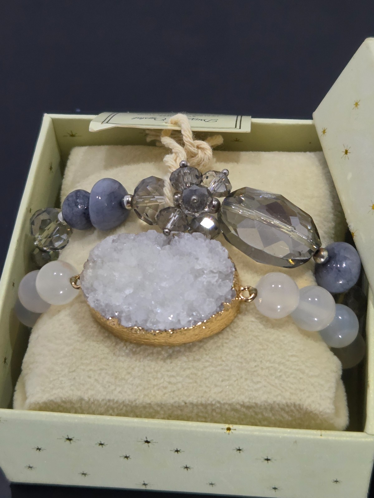 Eye Candy LA Arm Candy Luxe Bracelet Collection – Druzy Crystal Set NIB