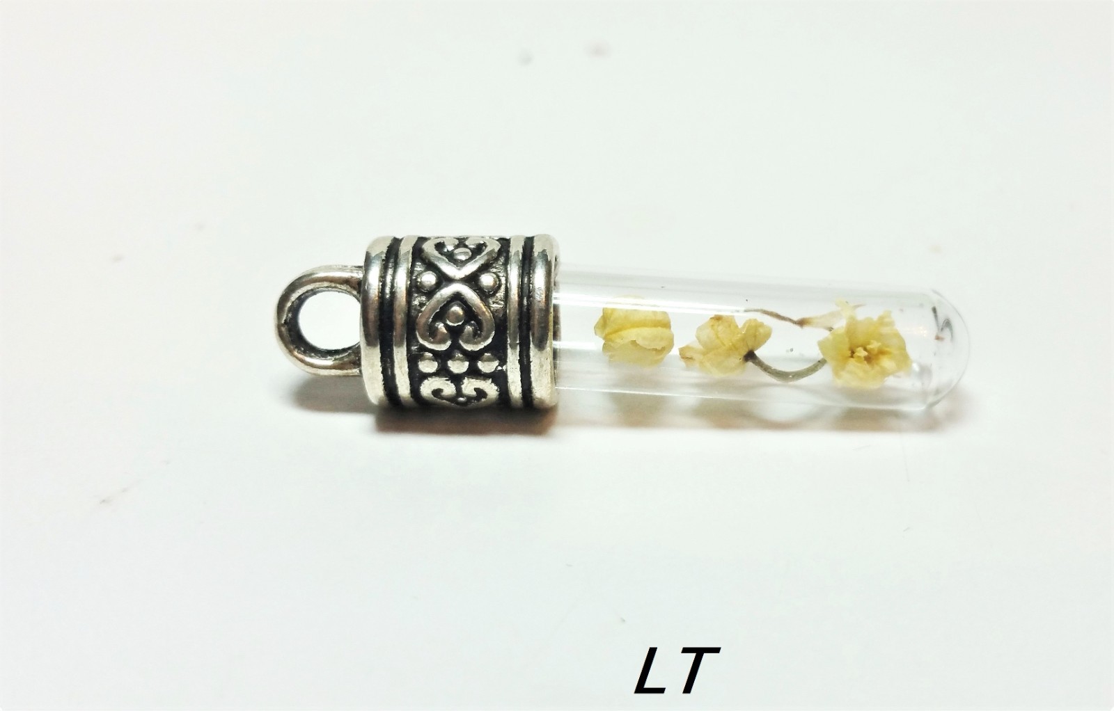 Pressed white Flower necklace Lily of the valley pendant necklace wedding gift