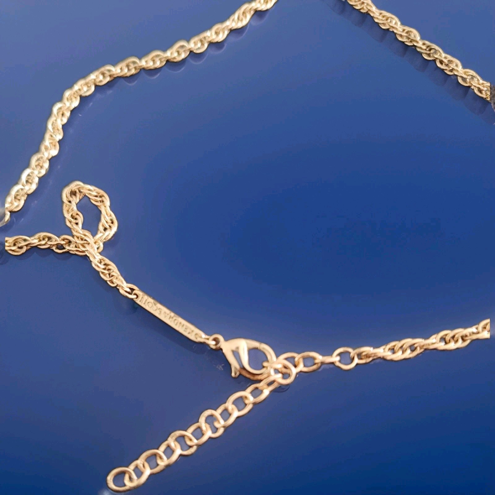 Kendra Scott RAYNE Rose Gold Plated Long Tassel Necklace In Ivory Pearl 29″