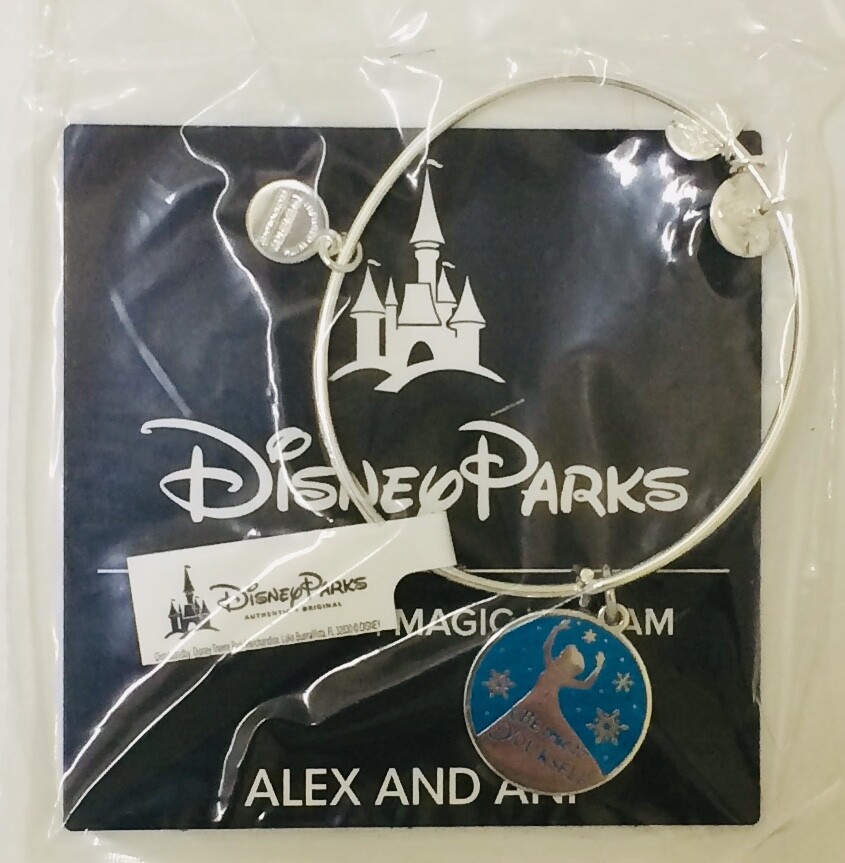 NIB Disney Alex and Ani Frozen Queen Elsa Be True Jewelry Bangle Silver Bracelet