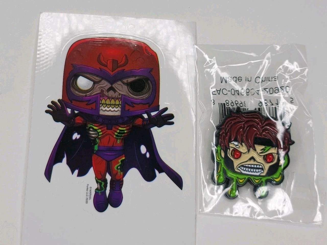 Zombie Gambit Funko Pop Enamel Pin w/ Zombie Magneto Sticker