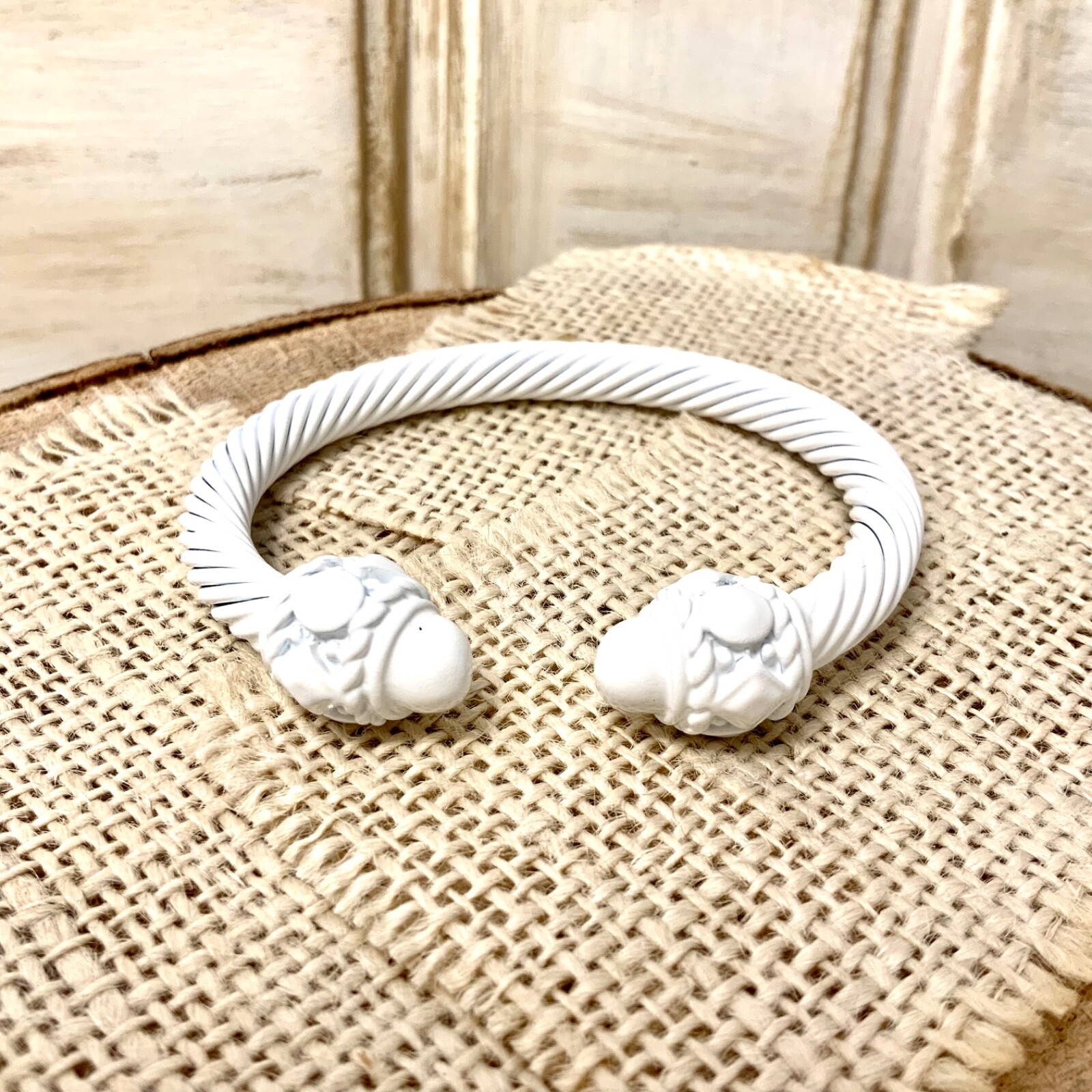 New trendy color 7mm cable cuff bracelet stackable must have items point fashion
