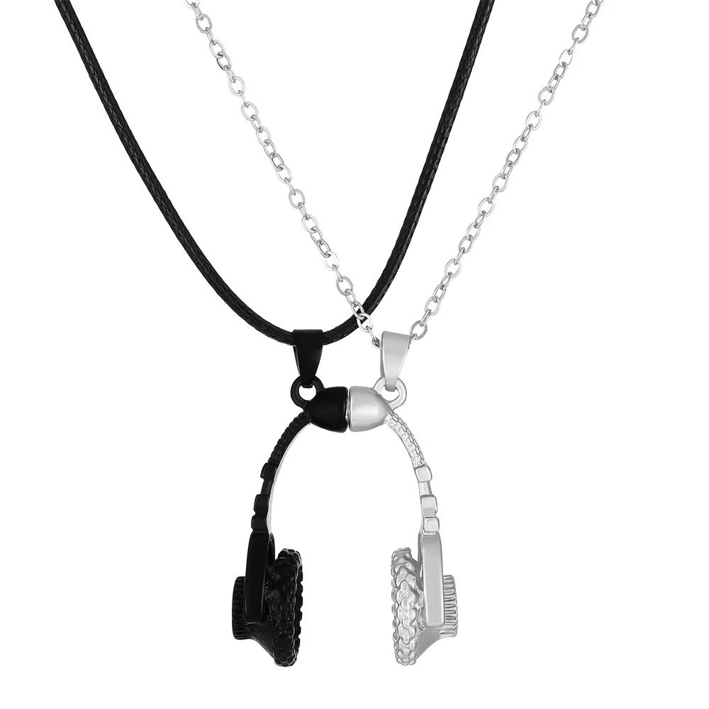 Stainless Steel I Love You Heart His Her Couple Pendant Necklace