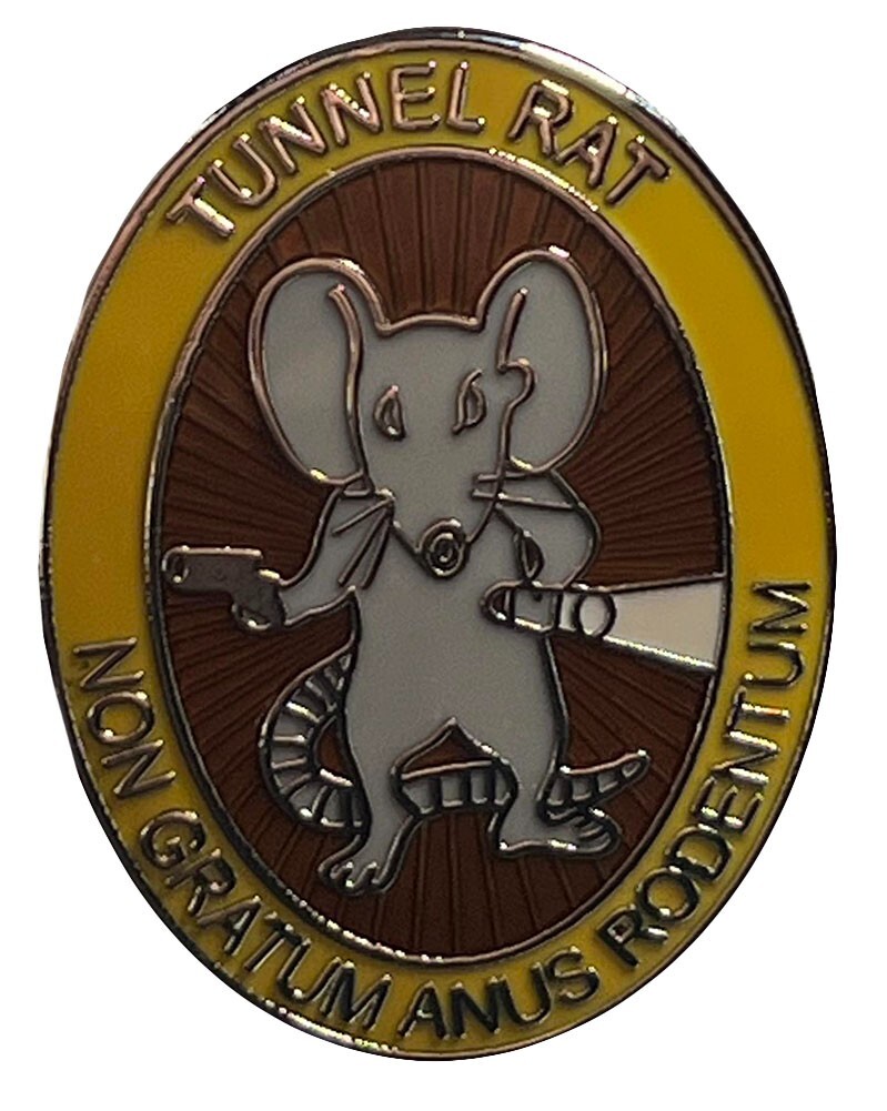 3 Pack Tunnel Rat Non Gratum Anus Rodentum Motorcycle Hat Cap Lapel Pin M-620