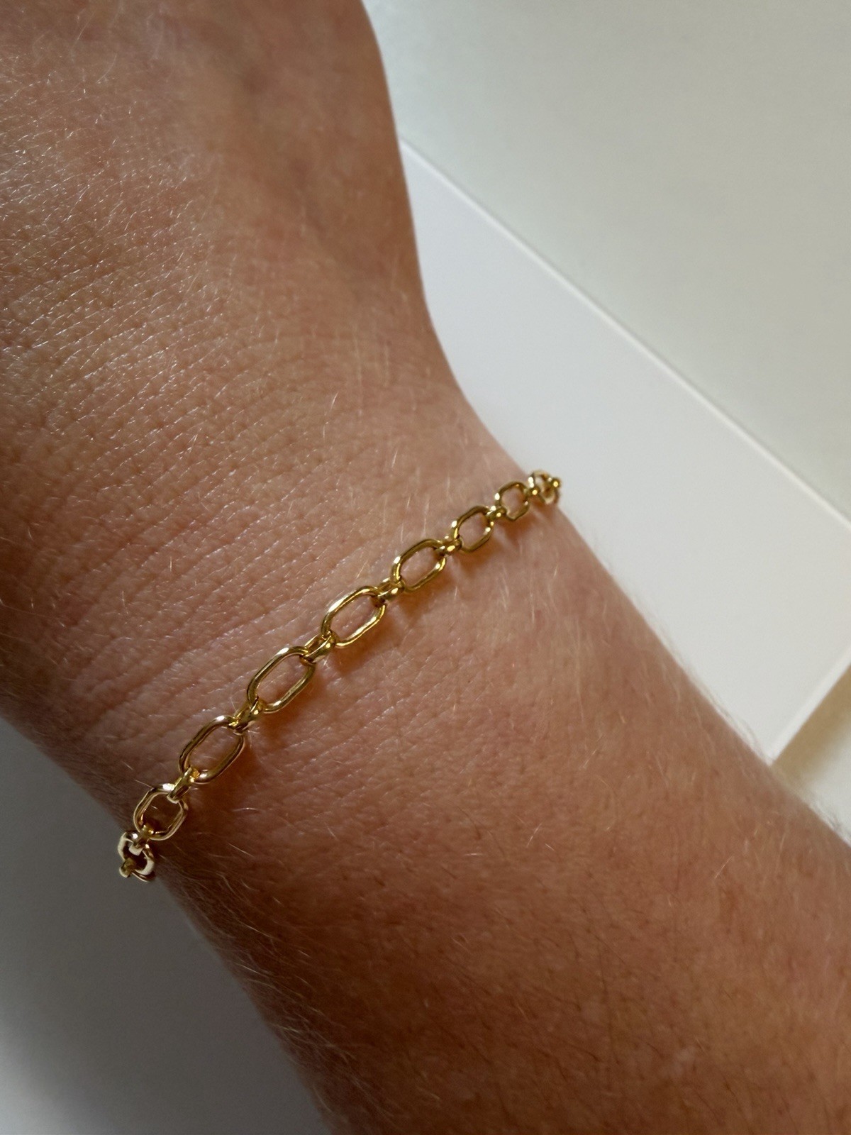 14k Gold Filled Fancy Link Chain Bracelet 6.5 Inches