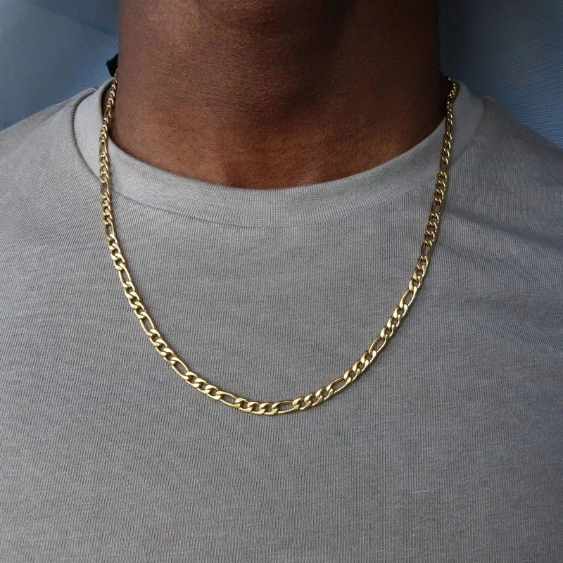 Classic Stainless Steel Rope Chain Necklace for Men Women 2mm 3mm 4mm 5mm