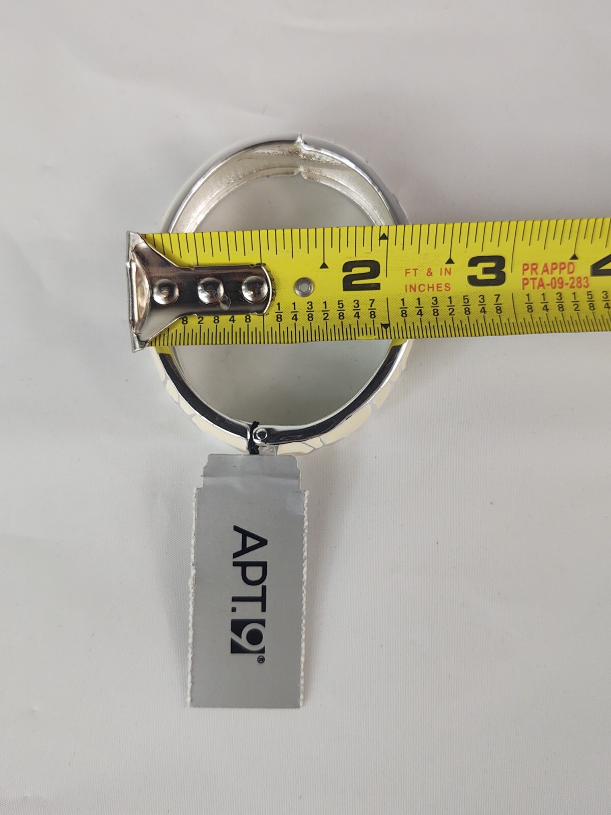 Apt 9 Silver Tone Hinged Cuff Bracelet New Old Stock Women’s Costume Jewelry