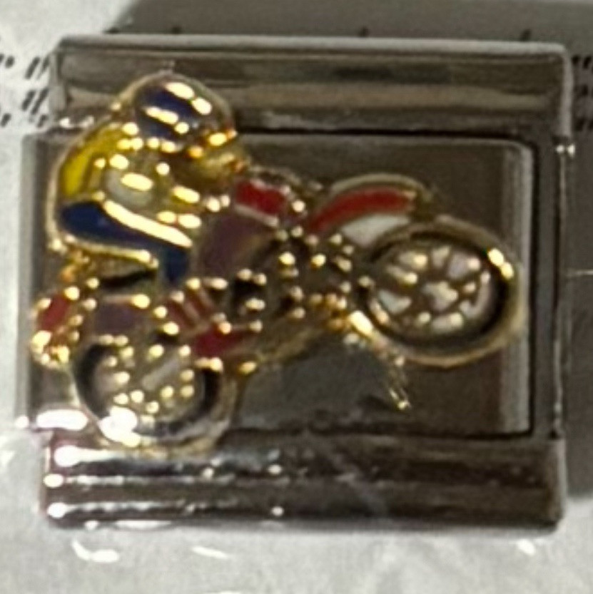 Motorcycle Rider Wholesale ITALIAN CHARM Link 9MM K2022BG6