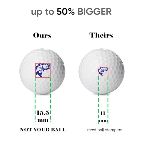 Golf Ball Stamp, Golf Ball Stamper, Reusable Self-Inking Golf Ball SEA TURTLE