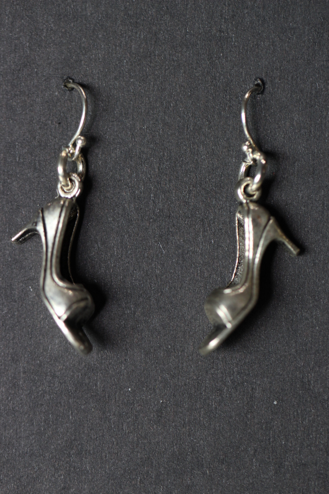 Shoe Charm Earrings Model Pumps Heels 925 sterling silver hooks pewter charms