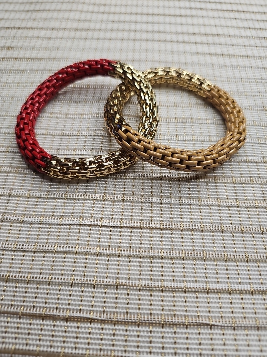 Branded Twisted Pair Of Bangles