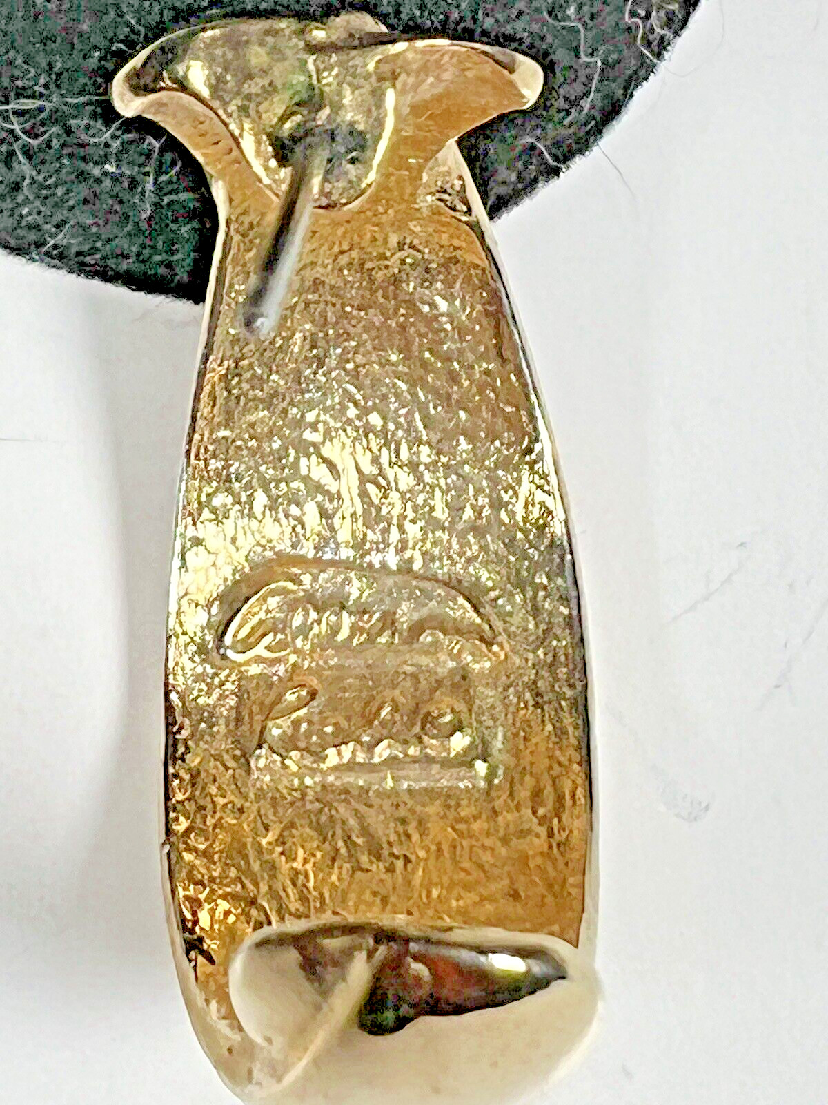 Vintage Allison Reed Gold C-Hoop Earrings