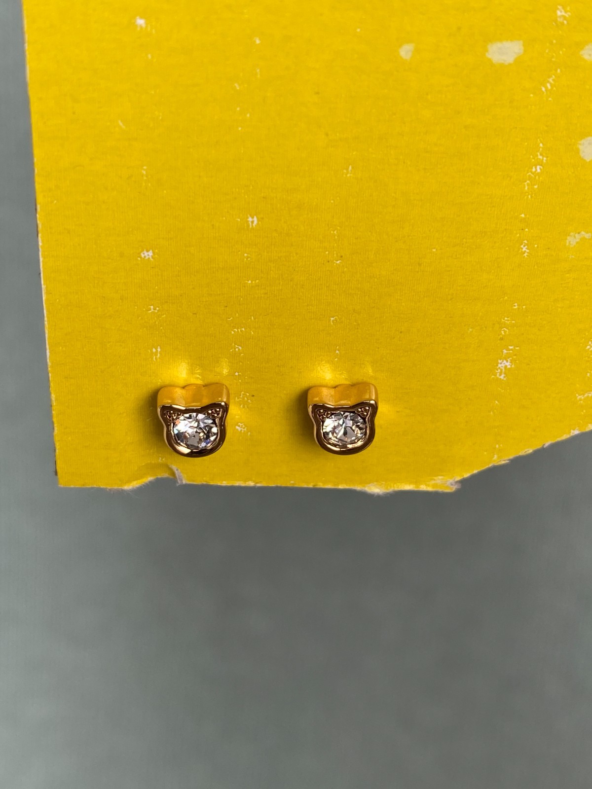 Karl Lagerfeld Mini Choupette Stud Earrings with Crystal from Swarovski
