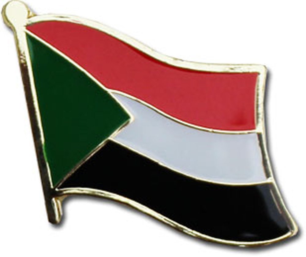 Sudan Country Flag Bike Motorcycle Hat Cap lapel Pin