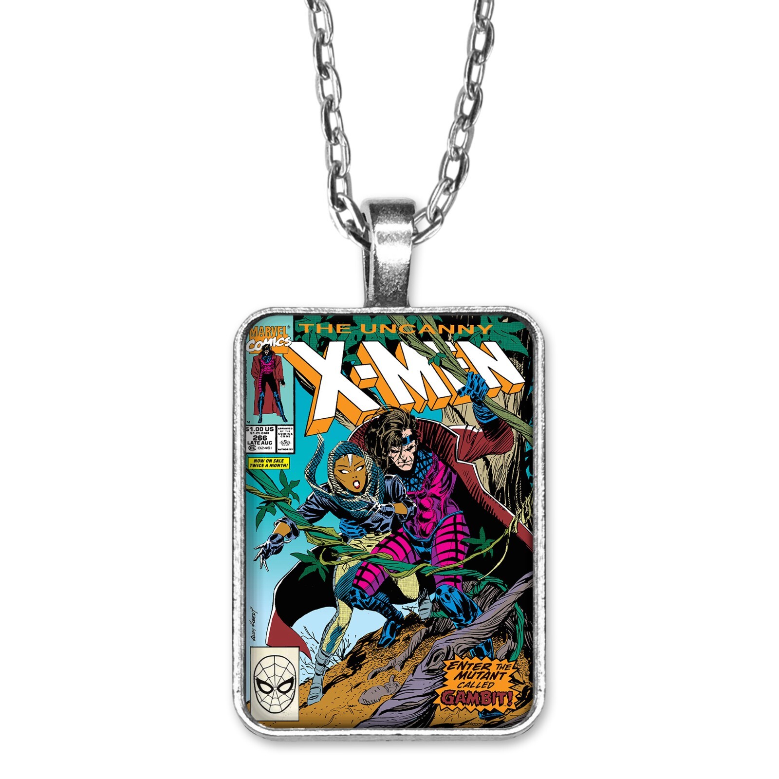 The Uncanny X-Men #266 Cover Key Ring or Necklace 1st Gambit Comic Book Jewelry