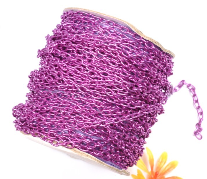 5M gold plated and silver cable openings link iron metal chains and colors