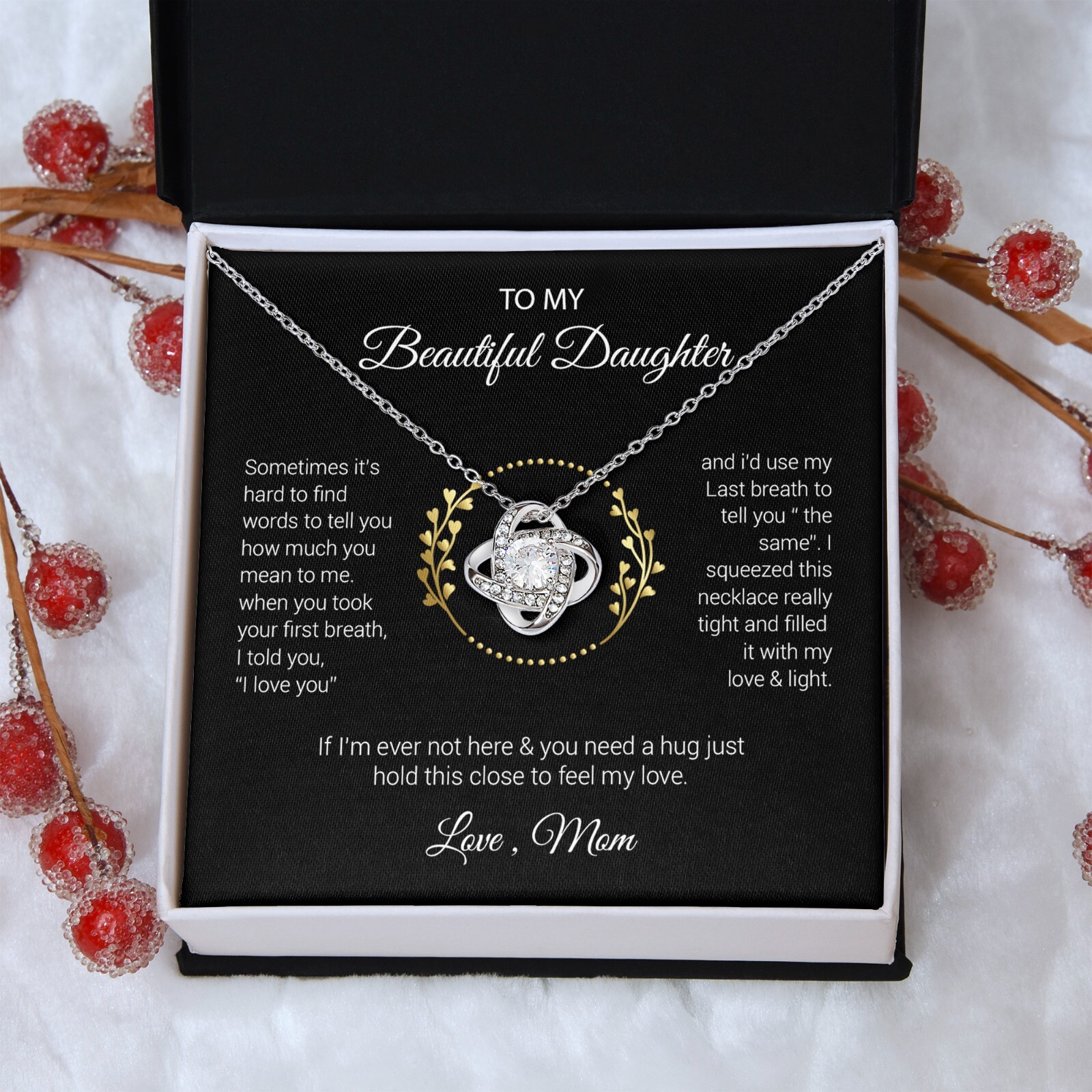 To My Beautiful Daughter Gift For Daughter From Mom, Daughters Birthday