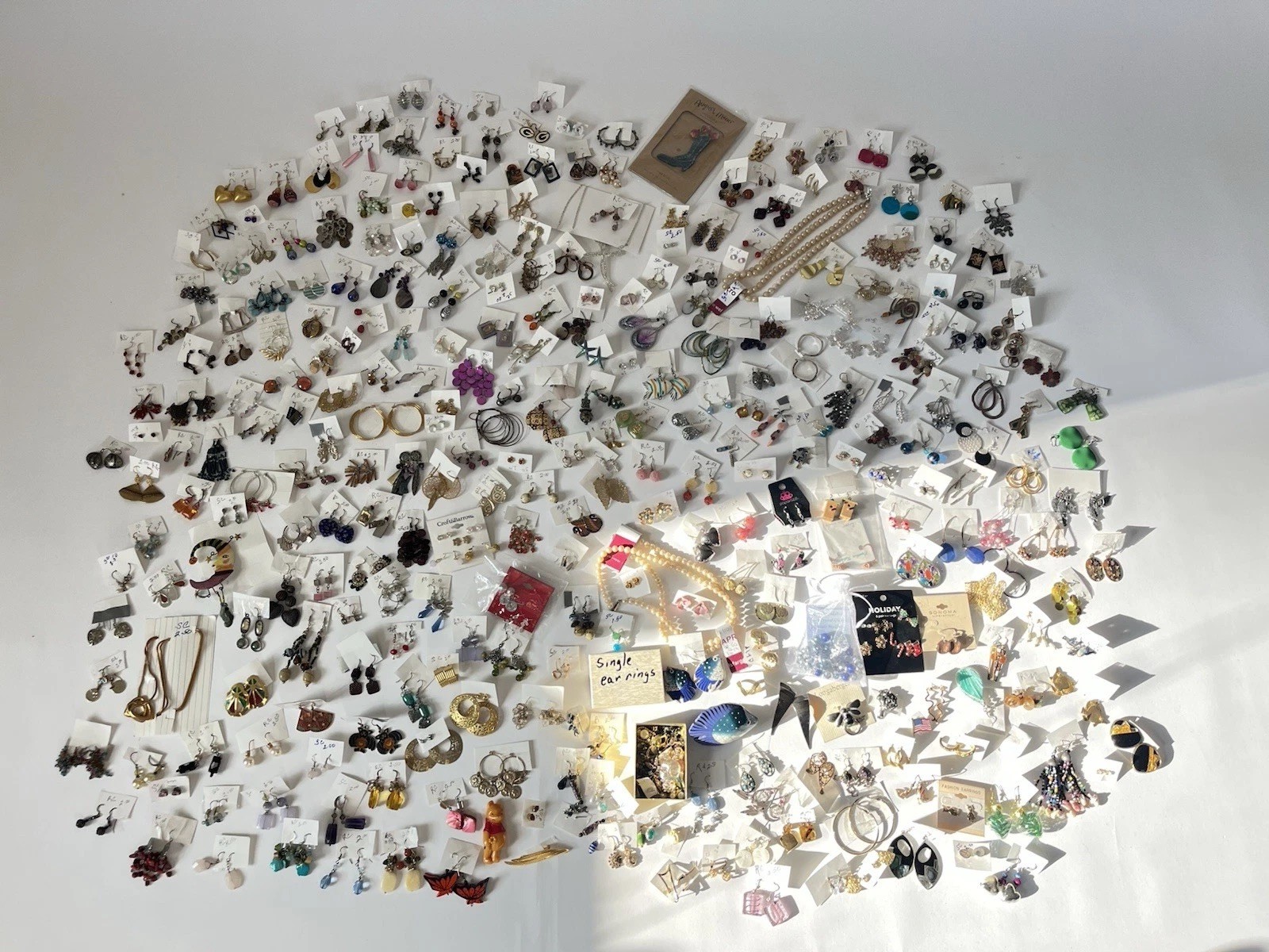 Mixed Fashion Jewelry Lot Mostly Earrings – 300+ Pairs – 5lbs