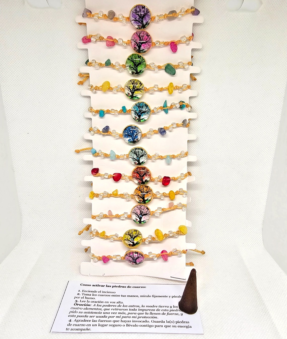PULSERA CUARZO MODELOS ARBOL MARIPOSA ARBOL FLOR PARA PROTECCION 1PC