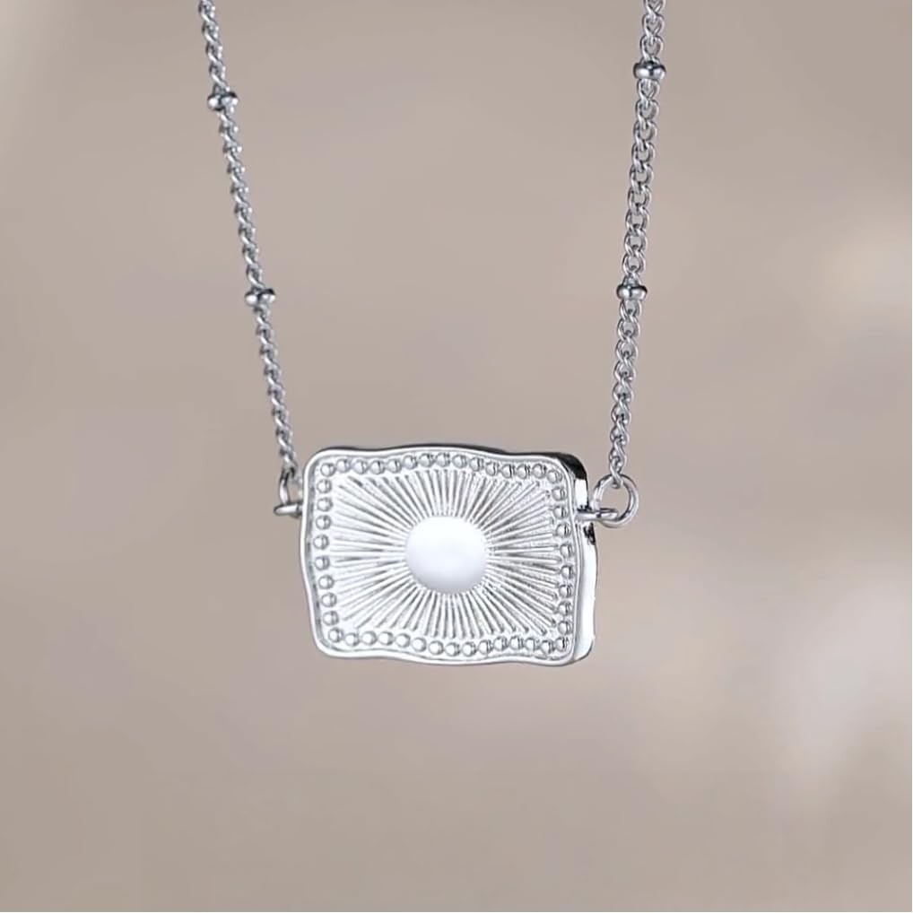 Mini Belt Buckle Necklace with Initial, Personalized Pendant Necklace Western…