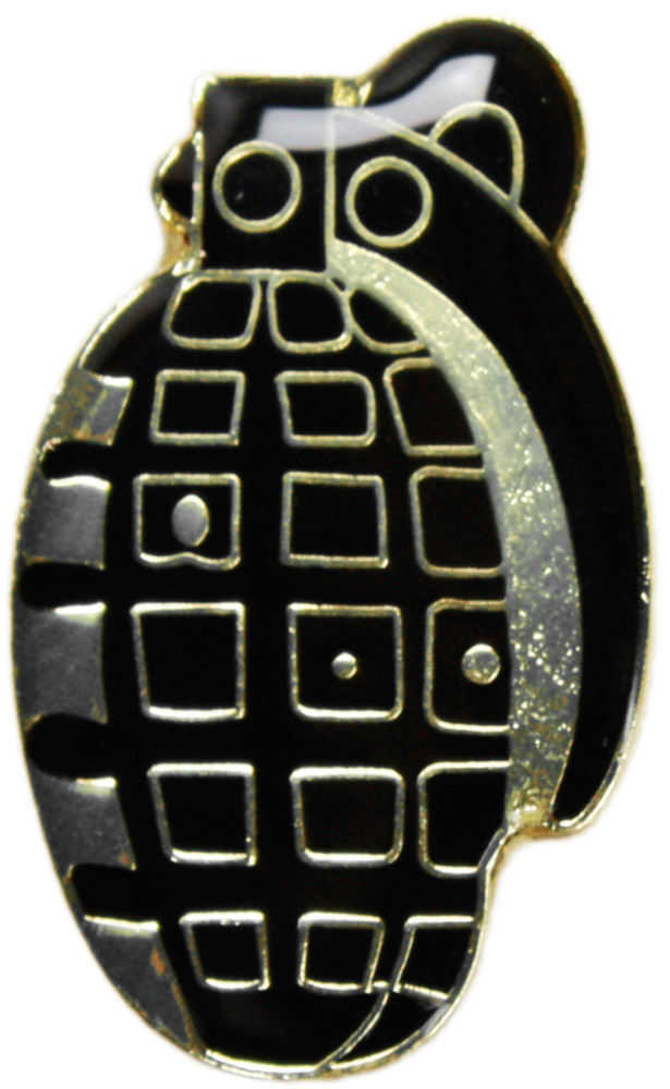 Enamel Pin – Grenade Hand Bomb Punk Rock Military Tactical Combat Rebellion