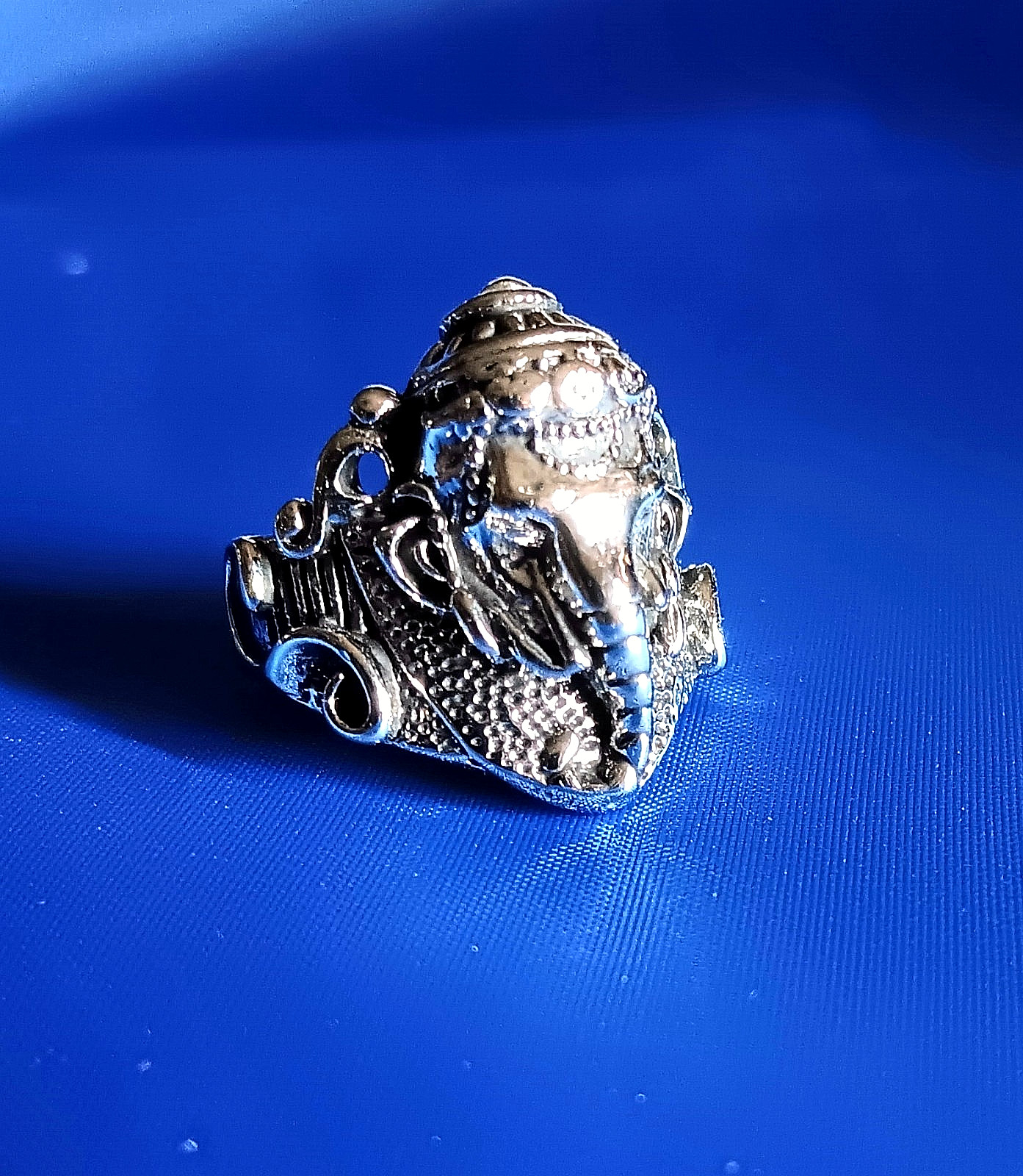 Ganesha Elephant Ganesha Adjustable Ring Retro Vintage Design Unisex