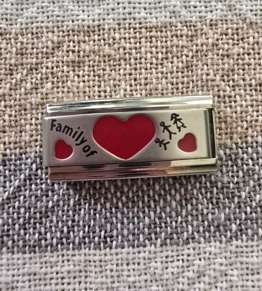 Double “Family Of Three” Italian Modular Charm 9mm FREE SHIPPING!!