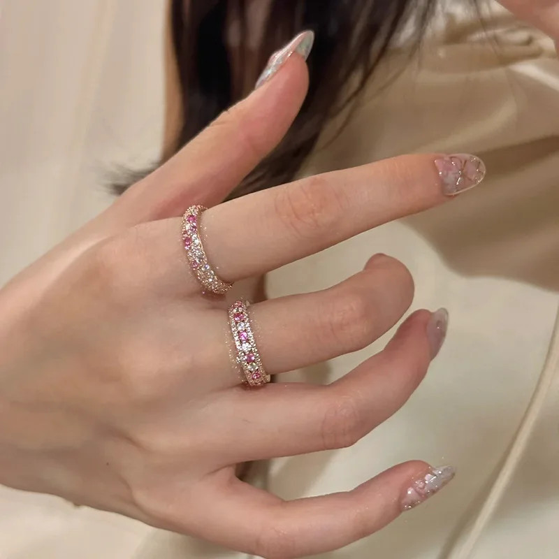 Sterling Silver Ring Open Heart Stackable Wedding Adjustable Unisex Jewelry