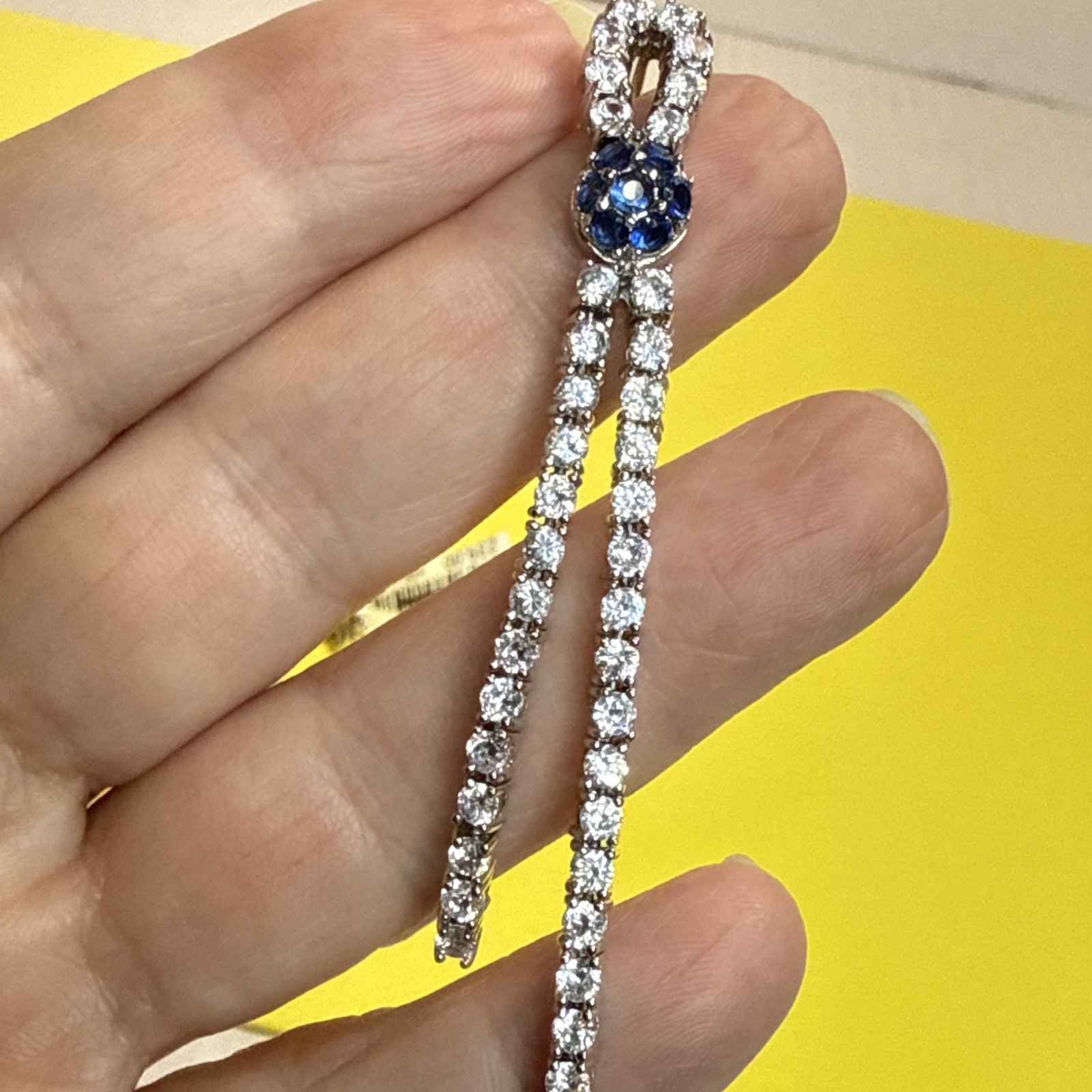 Long Beautiful Earrings For Special Occasions. New With Tag 2 3/4” Sparkle