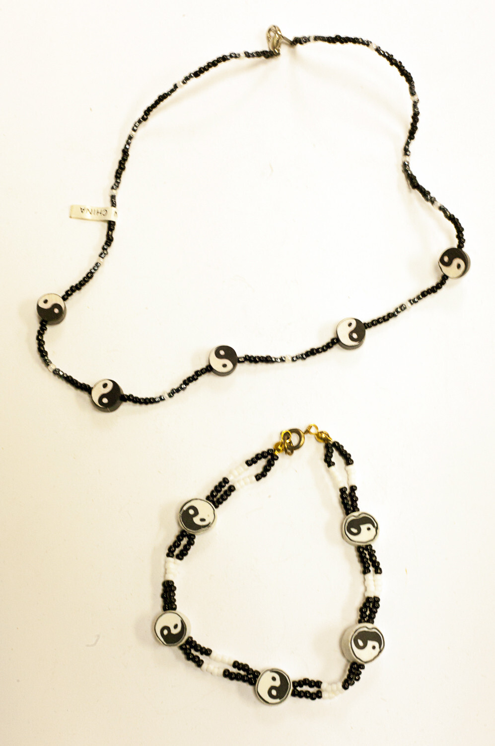 Wholesale Retro Vintage YIN YANG FIMO BEAD Choker/Bracelet Asst 25 pcs $20